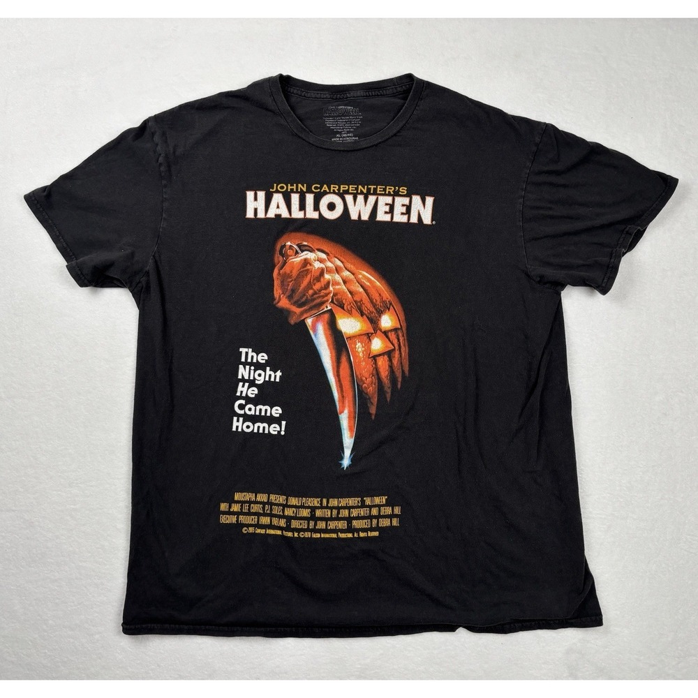 John Carpenter Halloween Movie Graphic T Shirt Black XL Horror Michaelβ Myers